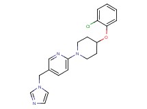 2-[4-(2-chlorophenoxy)-1-piperidinyl]-5-(1H-imidazol-1-ylmethyl)pyridine