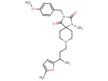 3-(4-methoxybenzyl)-1-methyl-8-[3-(5-methyl-2-furyl)butyl]-1,3,8-triazaspiro[4.5]decane-2,4-dione