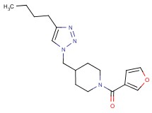 4-[(4-butyl-1H-1,2,3-triazol-1-yl)methyl]-1-(3-furoyl)piperidine