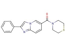 2-phenyl-6-(thiomorpholin-4-ylcarbonyl)imidazo[1,2-a]pyridine