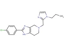 2-(4-chlorophenyl)-5-[(1-propyl-1H-imidazol-2-yl)methyl]-4,5,6,7-tetrahydro-1H-imidazo[4,5-c]pyridine