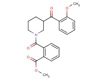 methyl 2-{[3-(2-methoxybenzoyl)-1-piperidinyl]carbonyl}benzoate