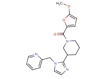 2-({2-[1-(5-methoxy-2-furoyl)-3-piperidinyl]-1H-imidazol-1-yl}methyl)pyridine