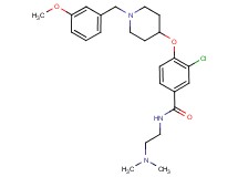3-chloro-N-[2-(dimethylamino)ethyl]-4-{[1-(3-methoxybenzyl)-4-piperidinyl]oxy}benzamide
