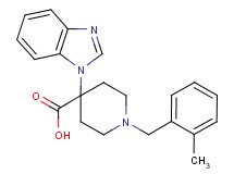 4-(1H-benzimidazol-1-yl)-1-(2-methylbenzyl)piperidine-4-carboxylic acid