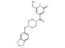 4-{[4-(1,3-benzodioxol-5-ylmethyl)piperazin-1-yl]carbonyl}-6-ethylpyridin-2(1H)-one
