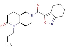 cis-1-propyl-6-(4,5,6,7-tetrahydro-2,1-benzisoxazol-3-ylcarbonyl)octahydro-1,6-naphthyridin-2(1H)-one