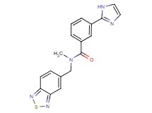 N-(2,1,3-benzothiadiazol-5-ylmethyl)-3-(1H-imidazol-2-yl)-N-methylbenzamide