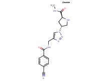(4R)-4-(4-{[(4-cyanobenzoyl)amino]methyl}-1H-1,2,3-triazol-1-yl)-N-methyl-L-prolinamide
