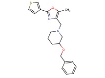 3-(benzyloxy)-1-{[5-methyl-2-(3-thienyl)-1,3-oxazol-4-yl]methyl}piperidine