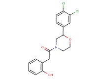 2-{2-[2-(3,4-dichlorophenyl)morpholin-4-yl]-2-oxoethyl}phenol