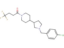 4-[1-(4-chlorobenzyl)-3-pyrrolidinyl]-1-(4,4,4-trifluorobutanoyl)piperidine