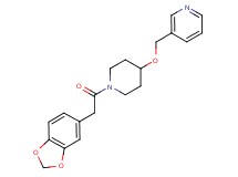 3-({[1-(1,3-benzodioxol-5-ylacetyl)-4-piperidinyl]oxy}methyl)pyridine