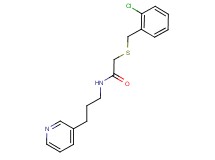 2-[(2-chlorobenzyl)thio]-N-(3-pyridin-3-ylpropyl)acetamide