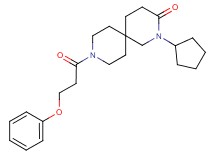 2-cyclopentyl-9-(3-phenoxypropanoyl)-2,9-diazaspiro[5.5]undecan-3-one