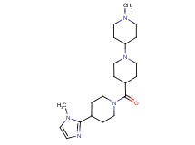 1'-methyl-4-{[4-(1-methyl-1H-imidazol-2-yl)piperidin-1-yl]carbonyl}-1,4'-bipiperidine