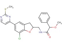 N-({7-chloro-5-[2-(methylthio)-4-pyrimidinyl]-2,3-dihydro-1-benzofuran-2-yl}methyl)-2-methoxy-2-phenylacetamide