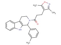 2-[3-(3,5-dimethyl-4-isoxazolyl)propanoyl]-1-(3-methylphenyl)-2,3,4,9-tetrahydro-1H-beta-carboline