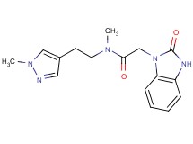N-methyl-N-[2-(1-methyl-1H-pyrazol-4-yl)ethyl]-2-(2-oxo-2,3-dihydro-1H-benzimidazol-1-yl)acetamide