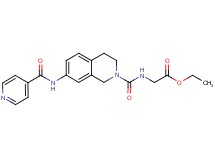 ethyl N-{[7-(isonicotinoylamino)-3,4-dihydro-2(1H)-isoquinolinyl]carbonyl}glycinate