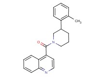 4-{[3-(2-methylphenyl)-1-piperidinyl]carbonyl}quinoline