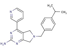 6-(4-isopropylbenzyl)-4-pyridin-3-yl-6,7-dihydro-5H-pyrrolo[3,4-d]pyrimidin-2-amine