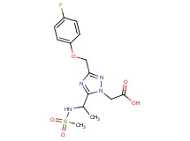 (3-[(4-fluorophenoxy)methyl]-5-{1-[(methylsulfonyl)amino]ethyl}-1H-1,2,4-triazol-1-yl)acetic acid