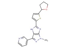1-methyl-3-(3-pyridinyl)-5-[5-(tetrahydro-2-furanyl)-2-thienyl]-1,4-dihydroimidazo[4,5-c]pyrazole