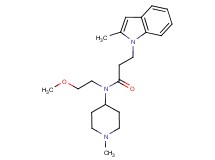 N-(2-methoxyethyl)-3-(2-methyl-1H-indol-1-yl)-N-(1-methylpiperidin-4-yl)propanamide