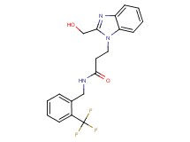 3-[2-(hydroxymethyl)-1H-benzimidazol-1-yl]-N-[2-(trifluoromethyl)benzyl]propanamide