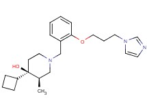 (3R*,4R*)-4-cyclobutyl-1-{2-[3-(1H-imidazol-1-yl)propoxy]benzyl}-3-methylpiperidin-4-ol
