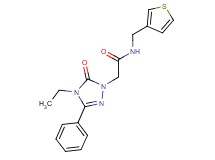2-(4-ethyl-5-oxo-3-phenyl-4,5-dihydro-1H-1,2,4-triazol-1-yl)-N-(3-thienylmethyl)acetamide