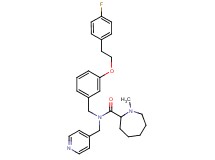 N-{3-[2-(4-fluorophenyl)ethoxy]benzyl}-1-methyl-N-(4-pyridinylmethyl)-2-azepanecarboxamide