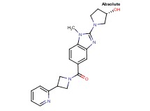 (3S)-1-(1-methyl-5-{[3-(2-pyridinyl)-1-azetidinyl]carbonyl}-1H-benzimidazol-2-yl)-3-pyrrolidinol