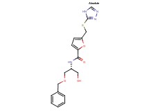 N-[(1R)-2-(benzyloxy)-1-(hydroxymethyl)ethyl]-5-[(4H-1,2,4-triazol-3-ylthio)methyl]-2-furamide