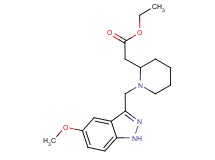 ethyl {1-[(5-methoxy-1H-indazol-3-yl)methyl]-2-piperidinyl}acetate