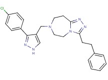 7-{[3-(4-chlorophenyl)-1H-pyrazol-4-yl]methyl}-3-(2-phenylethyl)-6,7,8,9-tetrahydro-5H-[1,2,4]triazolo[4,3-d][1,4]diazepine