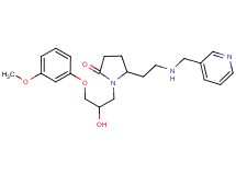 1-[2-hydroxy-3-(3-methoxyphenoxy)propyl]-5-{2-[(3-pyridinylmethyl)amino]ethyl}-2-pyrrolidinone
