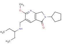 6-cyclopentyl-3-{[(1-ethylpropyl)amino]methyl}-2-methoxy-6,7-dihydro-5H-pyrrolo[3,4-b]pyridin-5-one
