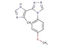 4-(4-methoxyphenyl)-3-(4-methyl-1H-imidazol-5-yl)-4H-1,2,4-triazole