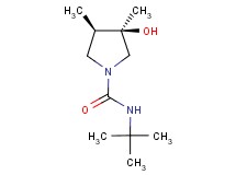 (3R*,4R*)-N-(tert-butyl)-3-hydroxy-3,4-dimethyl-1-pyrrolidinecarboxamide