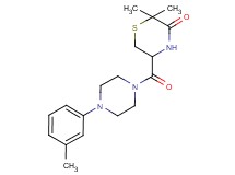2,2-dimethyl-5-{[4-(3-methylphenyl)piperazin-1-yl]carbonyl}thiomorpholin-3-one
