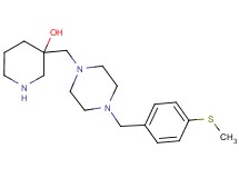 3-({4-[4-(methylthio)benzyl]-1-piperazinyl}methyl)-3-piperidinol dihydrochloride