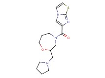 6-{[2-(1-pyrrolidinylmethyl)-1,4-oxazepan-4-yl]carbonyl}imidazo[2,1-b][1,3]thiazole