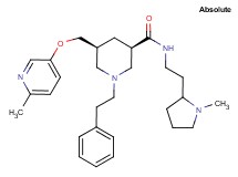 (3R,5S)-5-{[(6-methyl-3-pyridinyl)oxy]methyl}-N-[2-(1-methyl-2-pyrrolidinyl)ethyl]-1-(2-phenylethyl)-3-piperidinecarboxamide