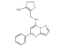 N-[(4-methyl-1,2,3-thiadiazol-5-yl)methyl]-5-phenylpyrazolo[1,5-a]pyrimidin-7-amine