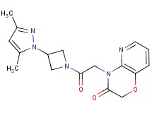 4-{2-[3-(3,5-dimethyl-1H-pyrazol-1-yl)azetidin-1-yl]-2-oxoethyl}-2H-pyrido[3,2-b][1,4]oxazin-3(4H)-one