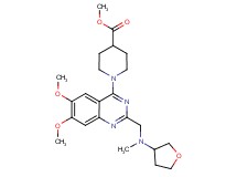 methyl 1-(6,7-dimethoxy-2-{[methyl(tetrahydro-3-furanyl)amino]methyl}-4-quinazolinyl)-4-piperidinecarboxylate