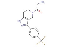 (2-oxo-2-{3-[4-(trifluoromethyl)phenyl]-1,4,6,7-tetrahydro-5H-pyrazolo[4,3-c]pyridin-5-yl}ethyl)amine