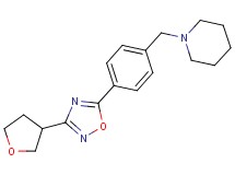 1-{4-[3-(tetrahydrofuran-3-yl)-1,2,4-oxadiazol-5-yl]benzyl}piperidine